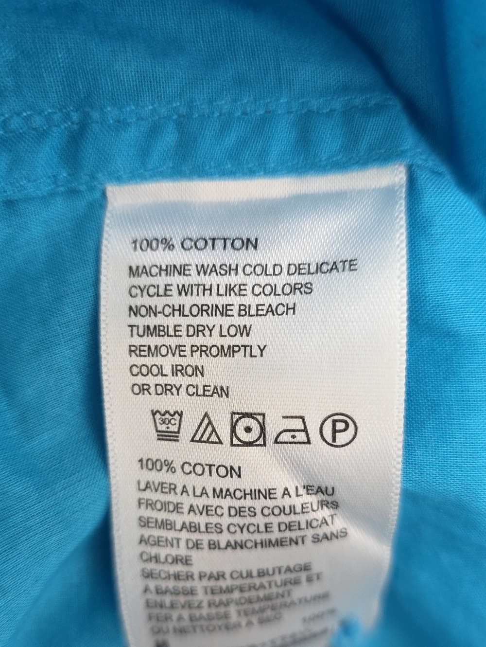 Tommy Bahama Turquoise Button-Up Shirt - Picture 9 of 9